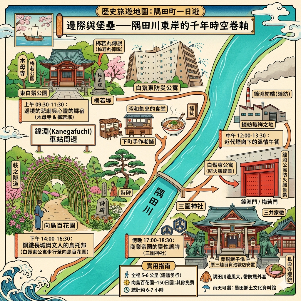 東京寺島町一日旅遊行程