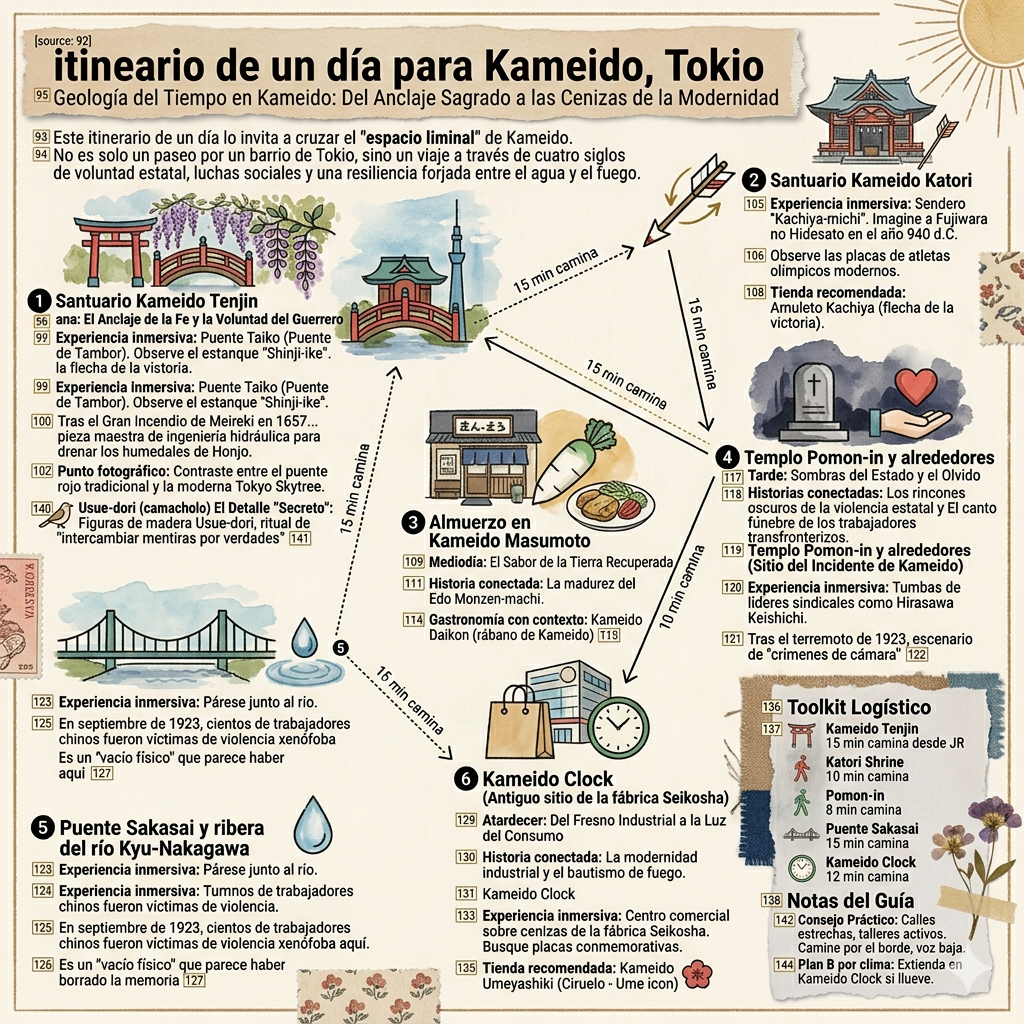 Itinéraire d'une journée à Tokyo Sunamachi