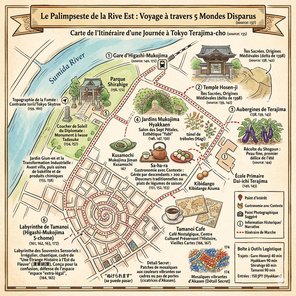 Itinéraire d'une journée à Tokyo Terajimacho