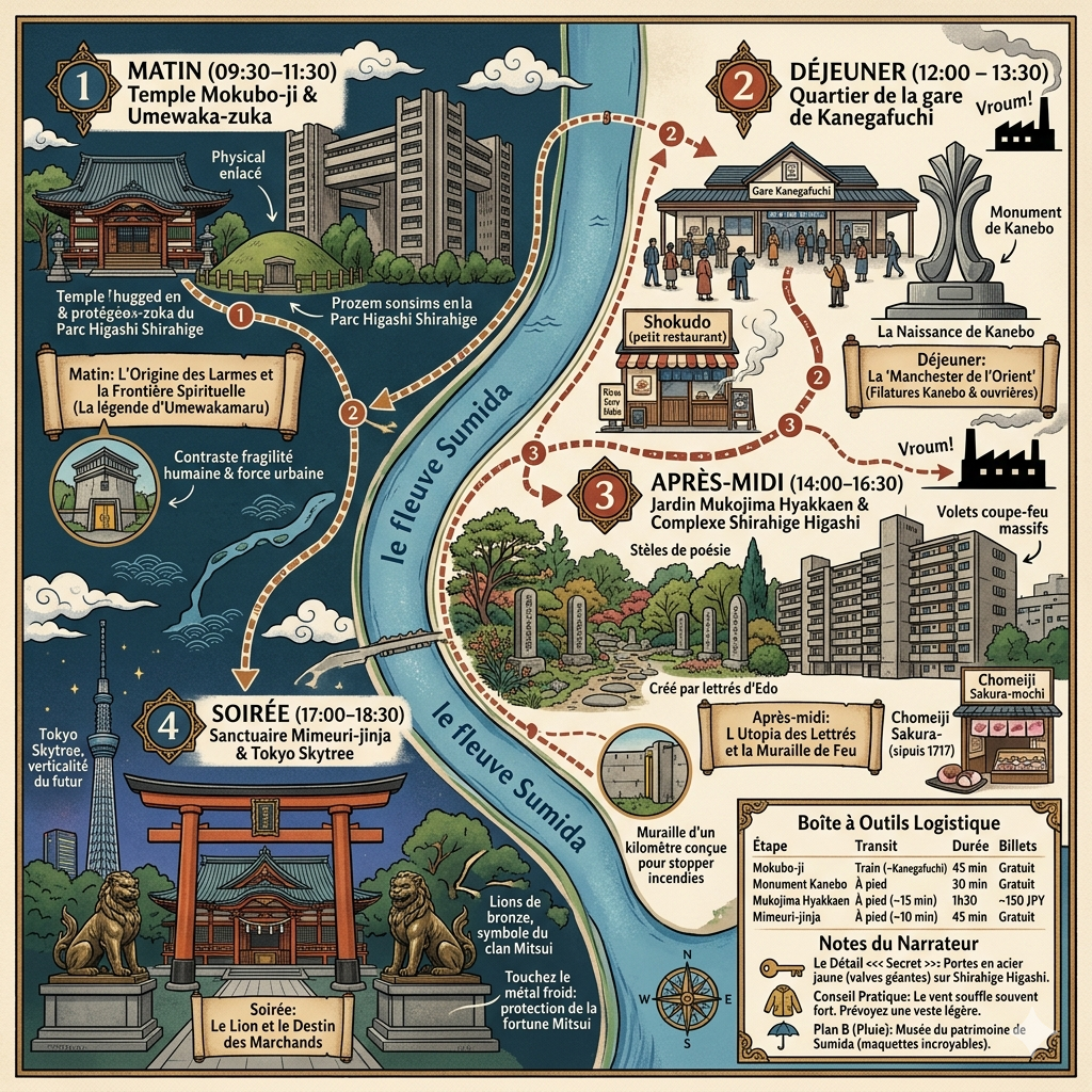 Itinéraire d'une journée à Tokyo Terajimacho