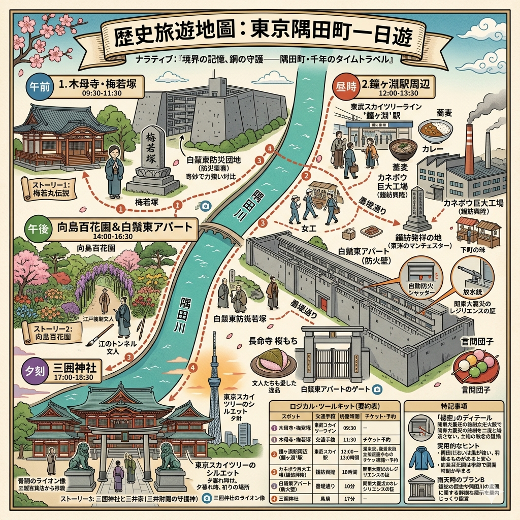 東京隅田町一日遊行程