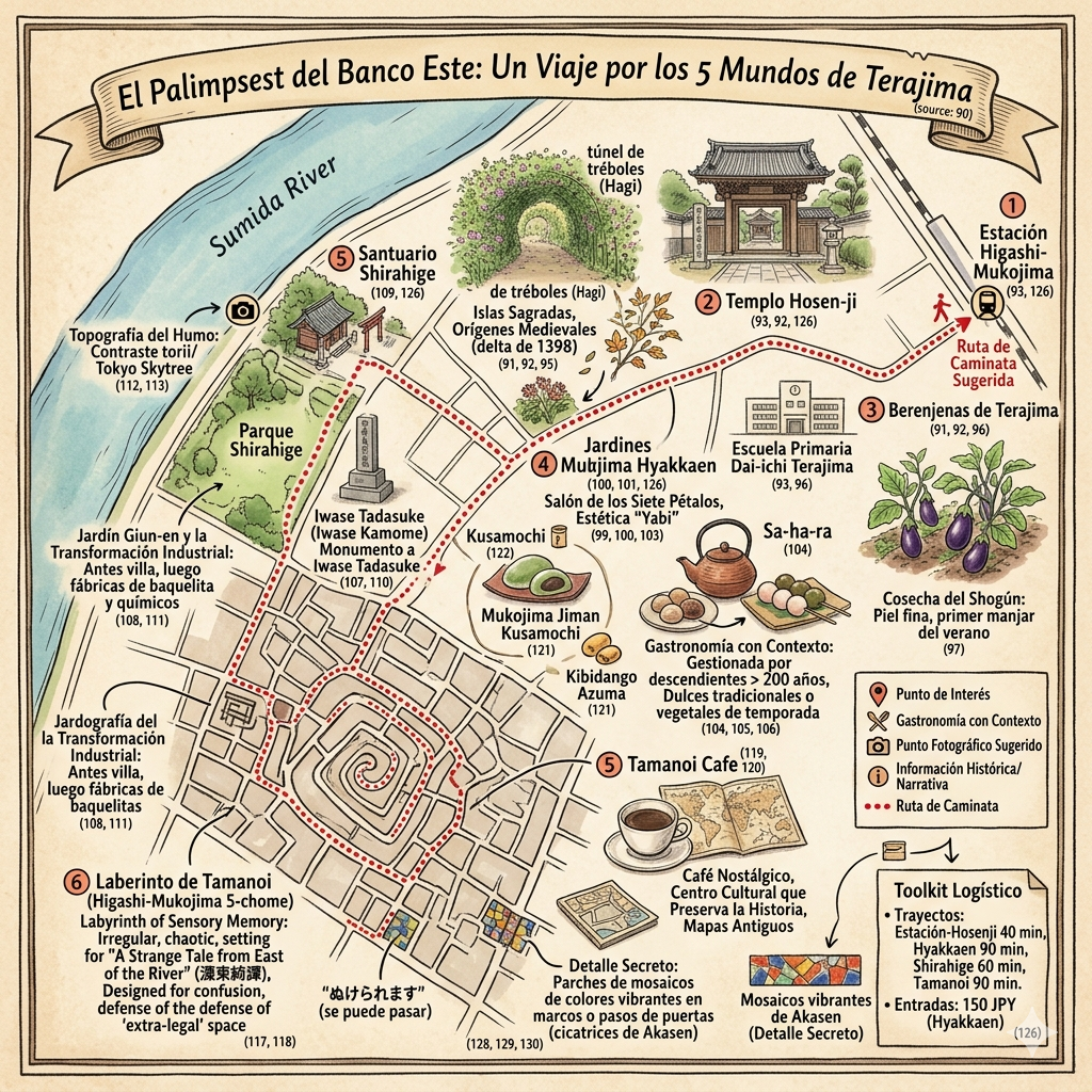  Itinerario de un día de Tokio Terajimacho