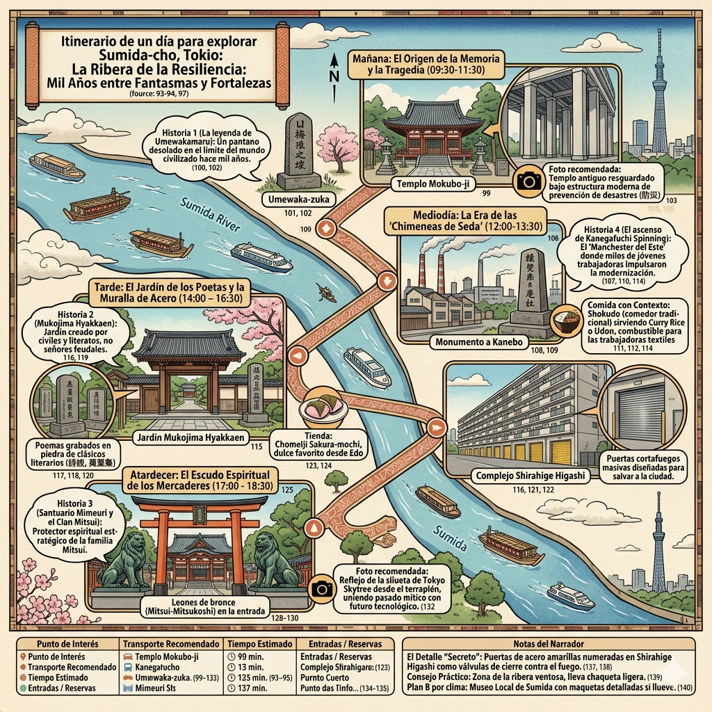 Itinerario de un día para explorar Sumida-cho, Tokio
