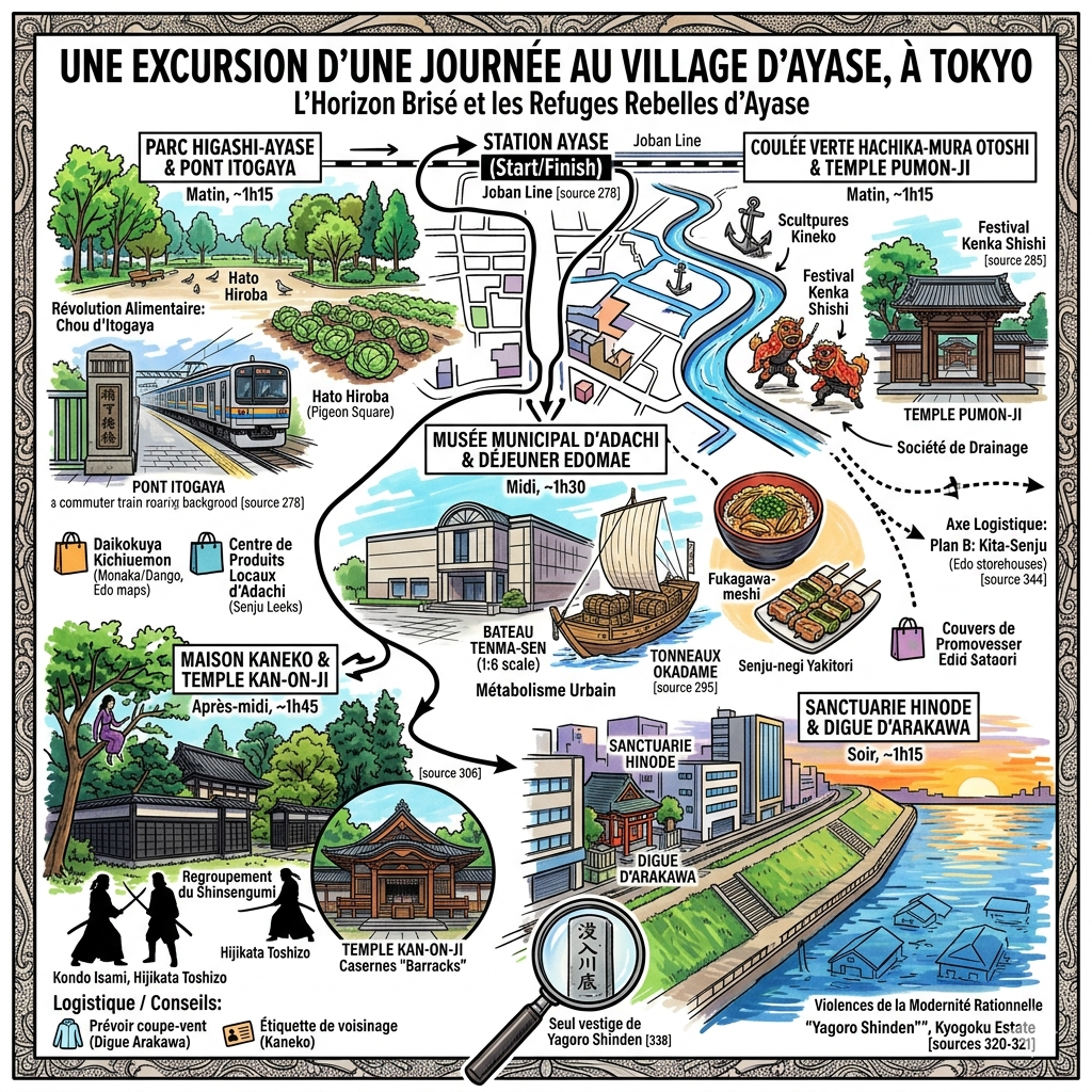 Une excursion d'une journée au village d'Ayase, à Tokyo