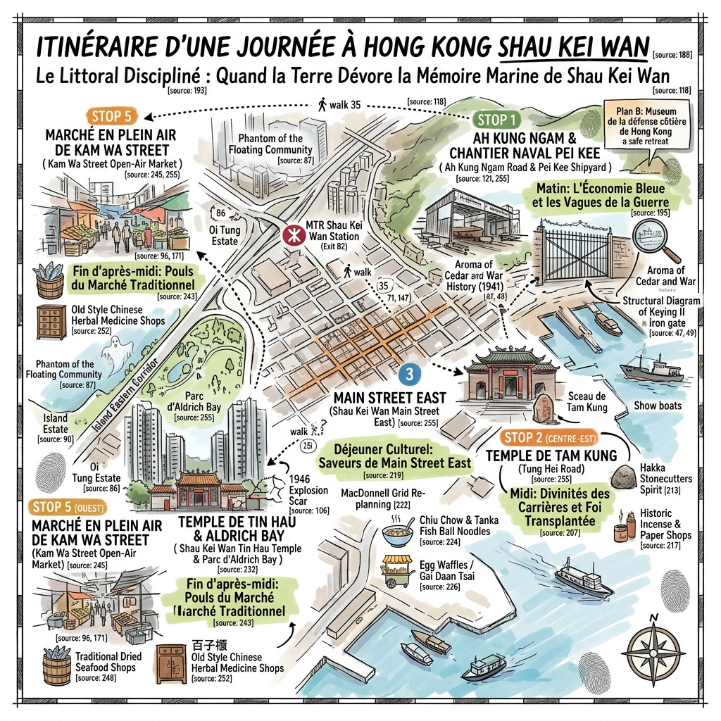 Itinéraire d'une journée à Hong Kong Shau Kei Wan