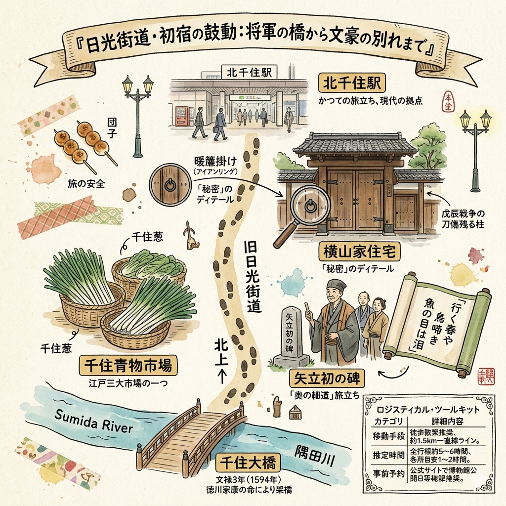 東京千住町一日旅遊行程