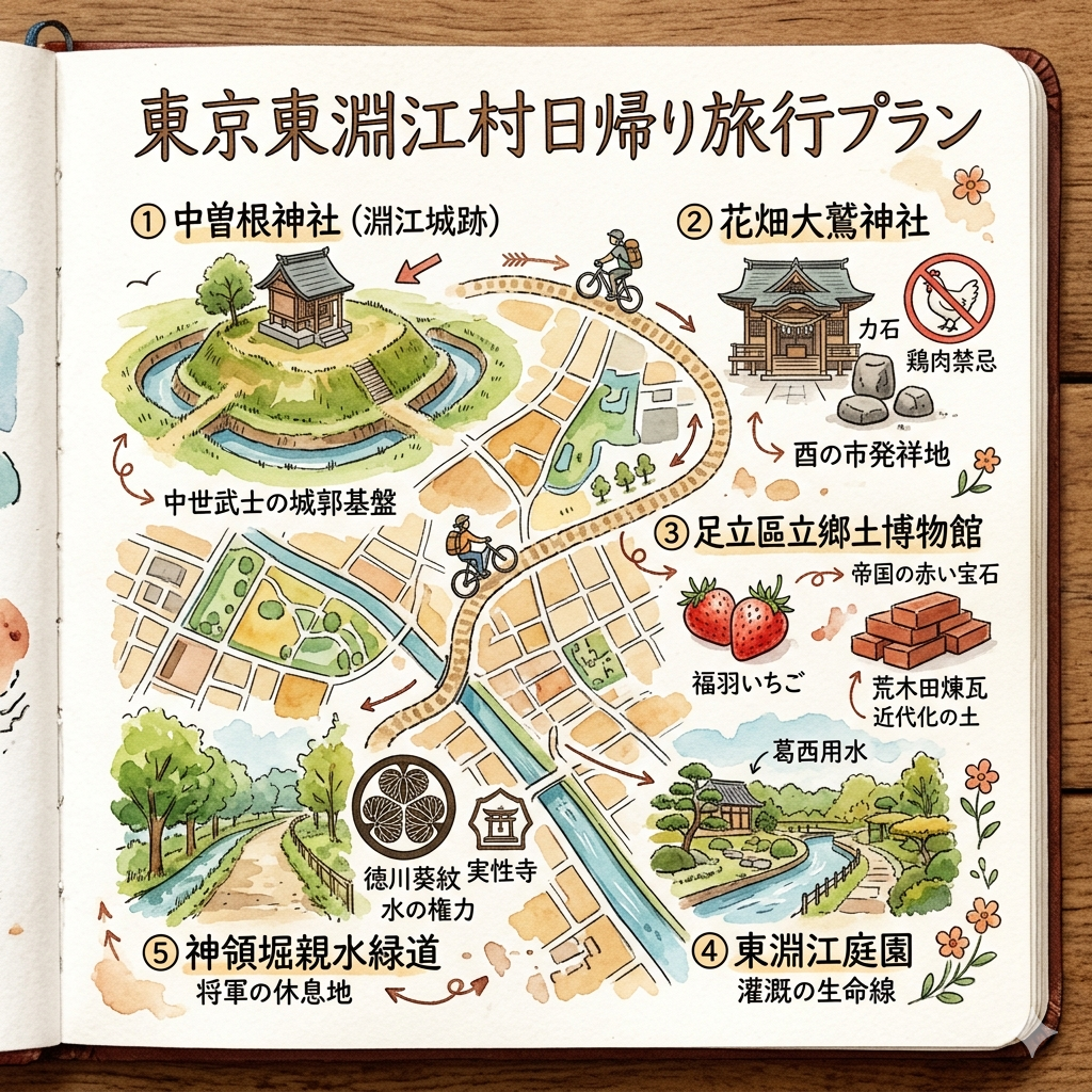 東京千住町一日旅遊行程