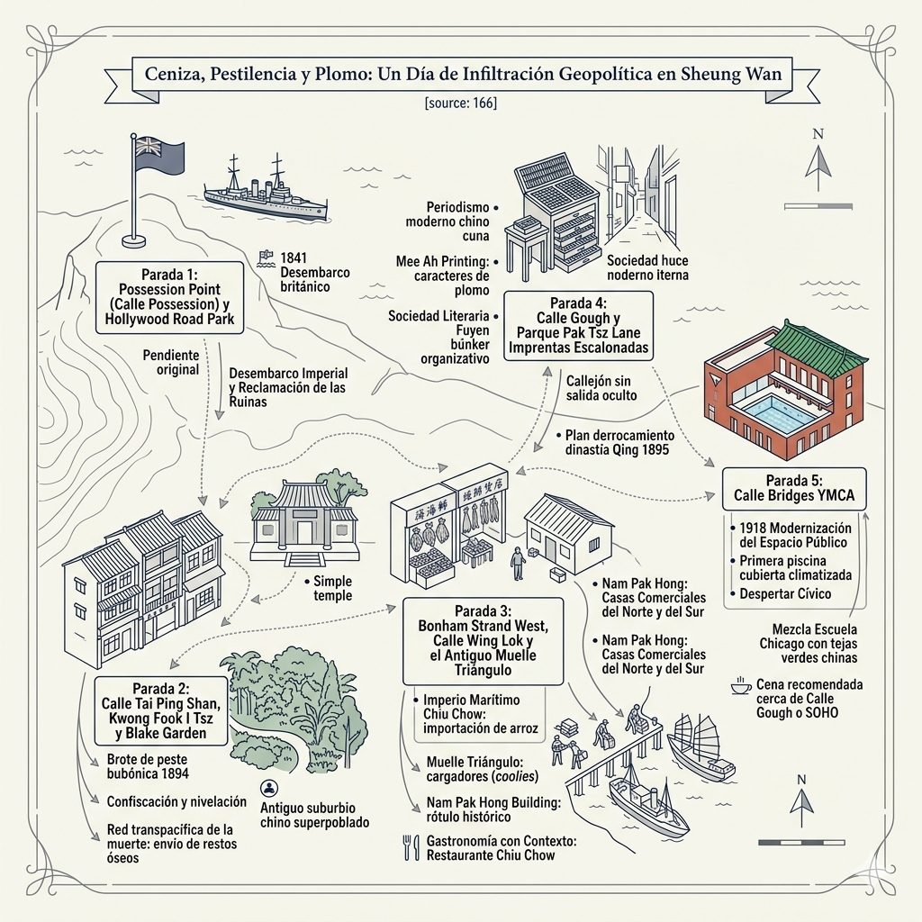  Itinerario de la excursión de un día a Hong Kong Sheung Wan