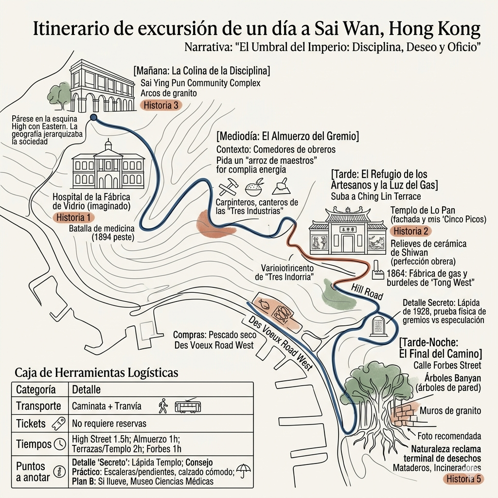  Itinerario de excursión de un día a Sai Wan, Hong Kong