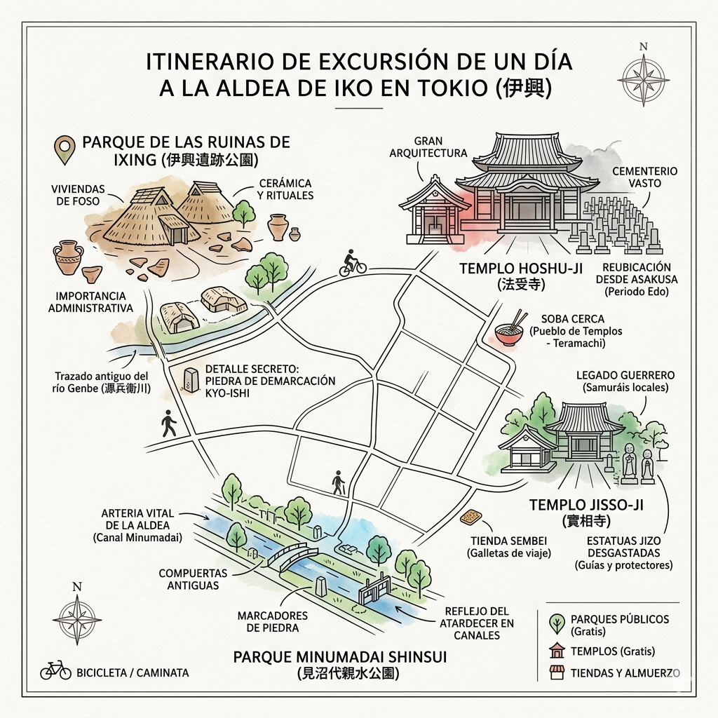 Itinerario de excursión de un día a la aldea de Iko en Tokio