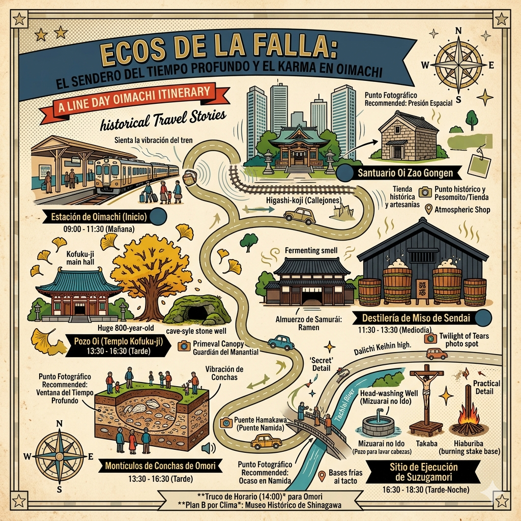 Ecos de la Falla_ El Sendero del Tiempo Profundo y el Karma en Oimachi