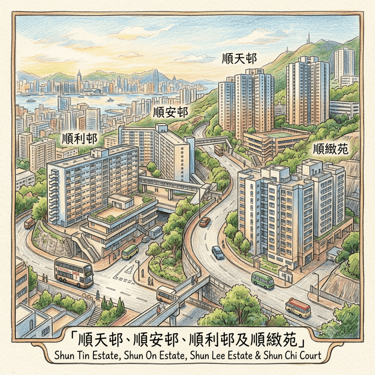 Shun Tin Estate, Shun On Estate, Shun Lei Estate and Shun Chi Court 順天邨、順安邨、順利邨及順緻苑