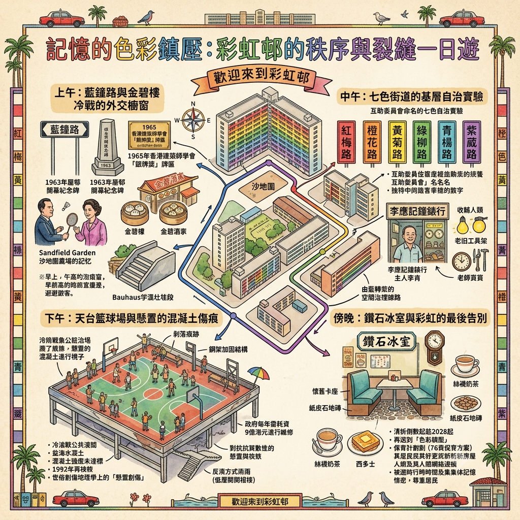 記憶的色彩鎮壓：彩虹邨的秩序與裂縫一日遊