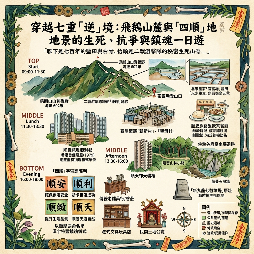 穿越七重「逆」境：飛鵝山麓與「四順」地景的生死、抗爭與鎮魂一日遊