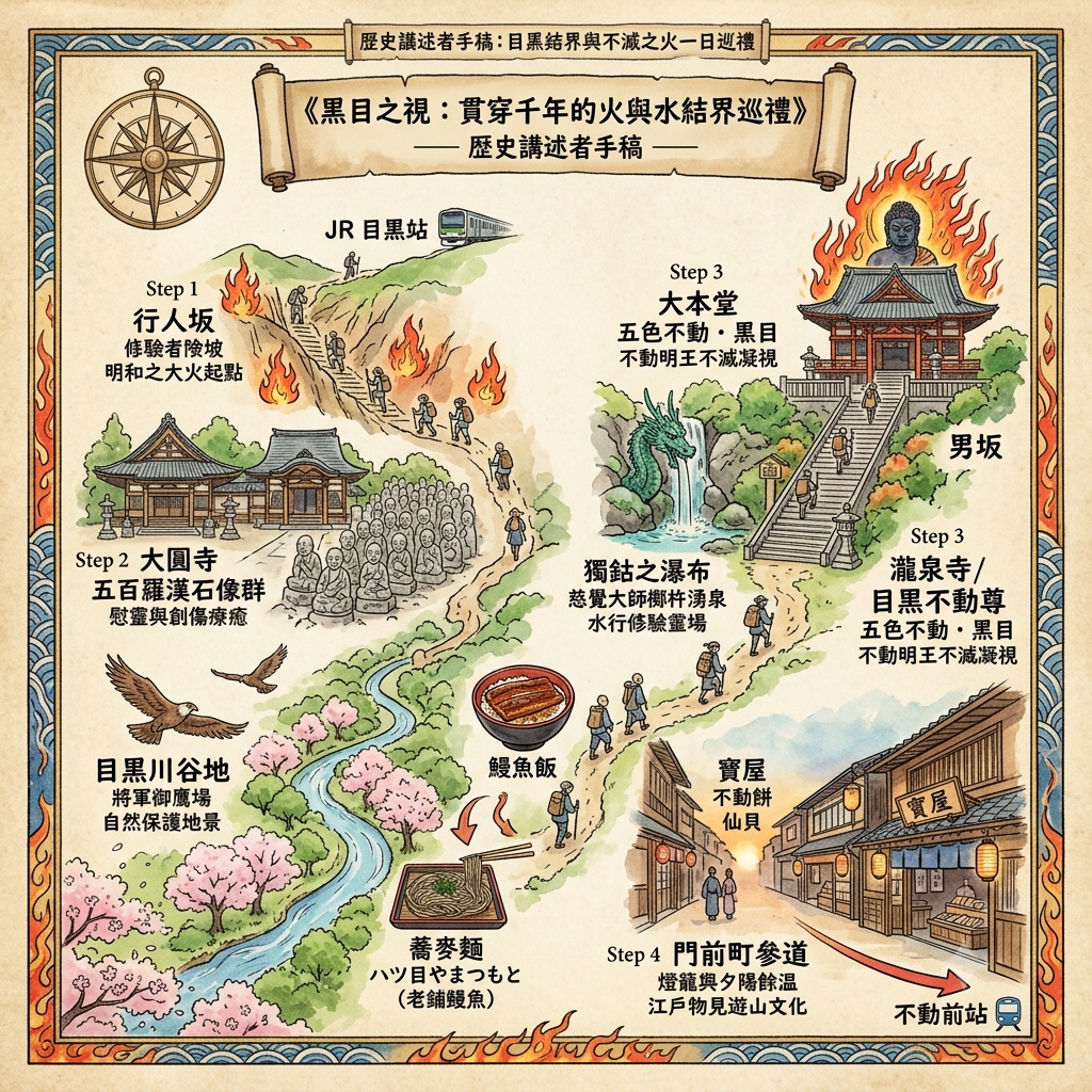 歷史講述者手稿：目黑結界與不滅之火一日巡禮