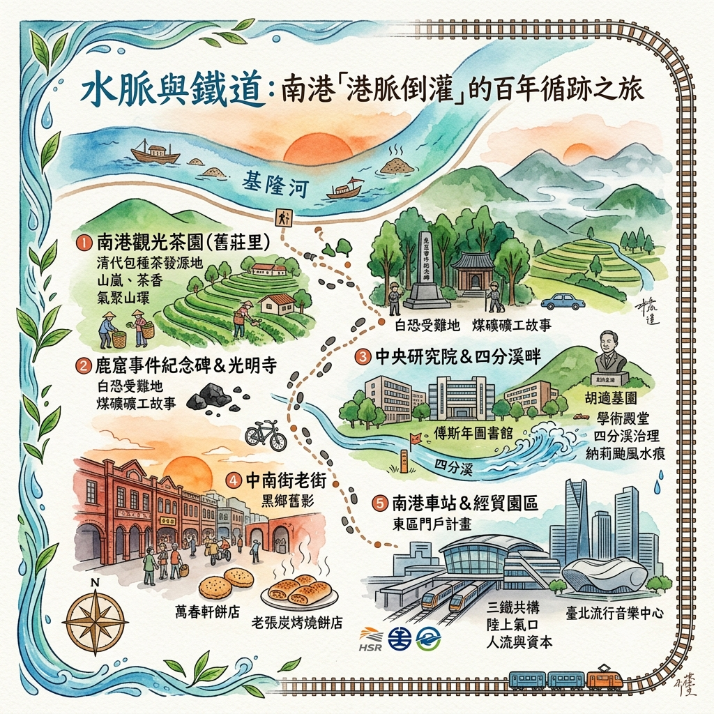 水脈與鐵道：南港「港脈倒灌」的百年循跡之旅