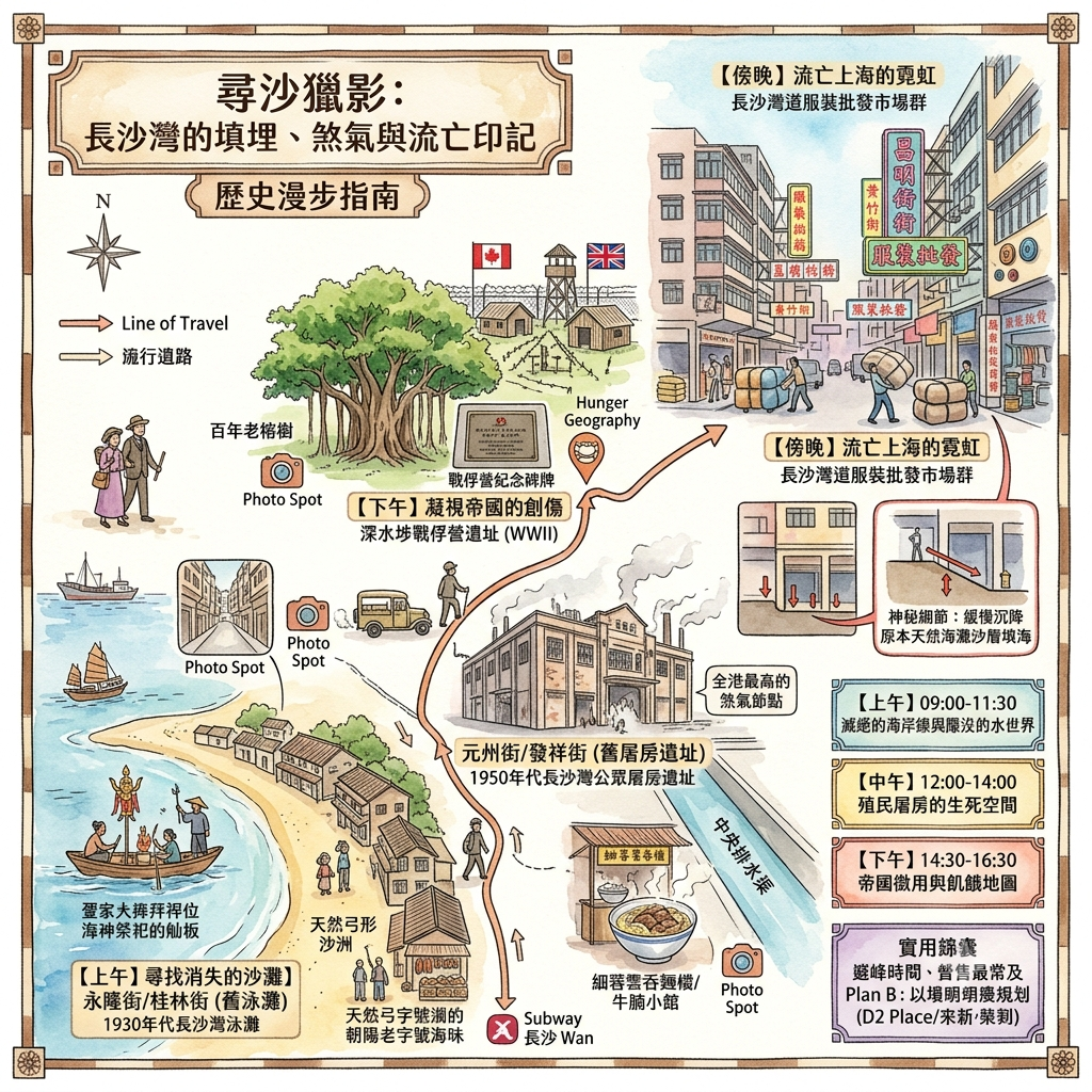 香港長沙灣歷史故事一日遊