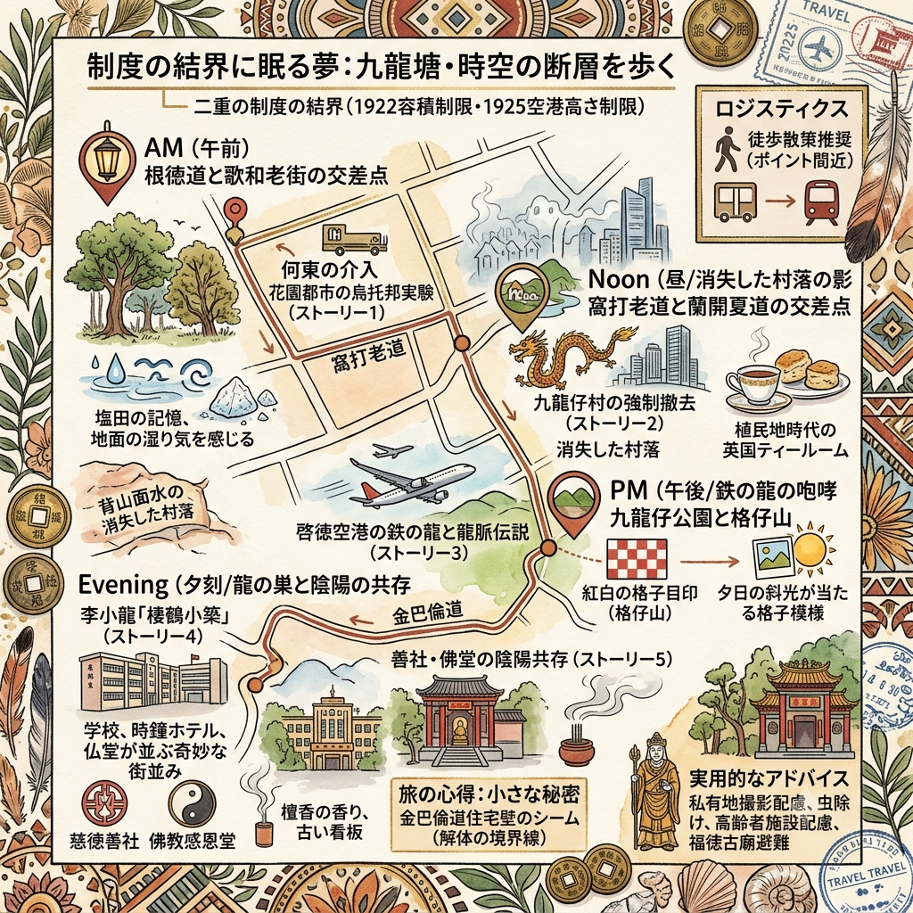 制度の結界に眠る夢：九龍塘・時空の断層を歩く