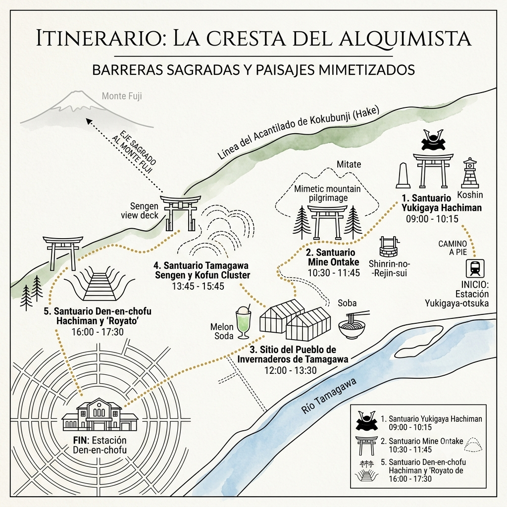 La Cresta del Alquimista_ Barreras Sagradas, Misticismo Mimetizado y Cristal sobre el Tamagawa