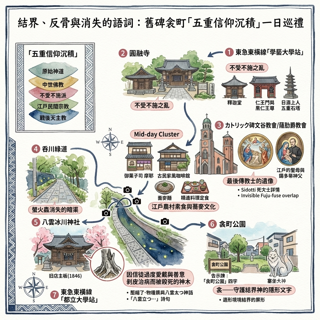 結界、反骨與消失的語詞：舊碑衾町「五重信仰沉積」一日巡禮