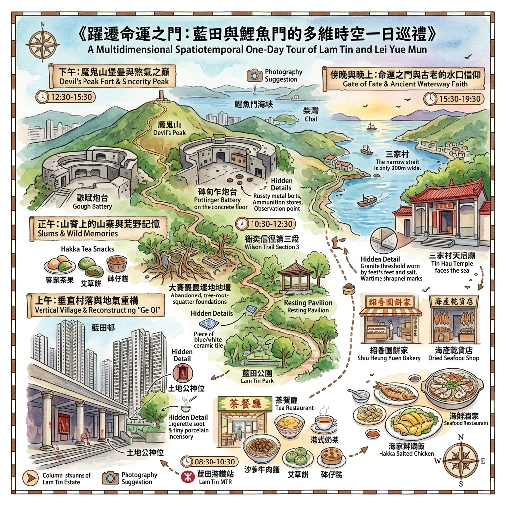 《躍遷命運之門：藍田與鯉魚門的多維時空一日巡禮》