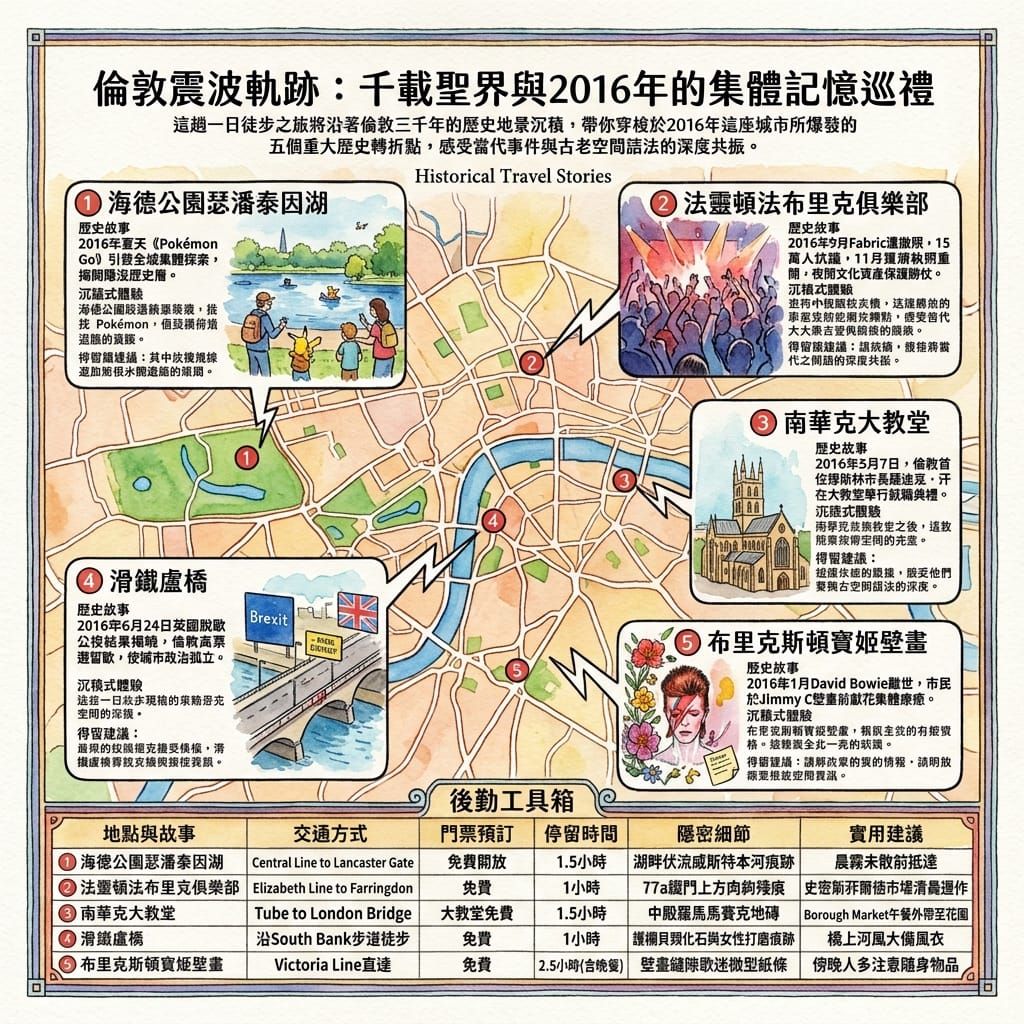 倫敦震波軌跡：千載聖界與2016年的集體記憶巡禮