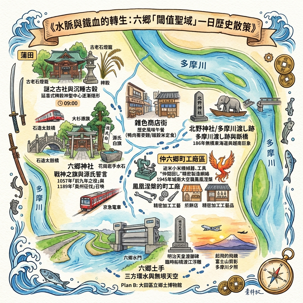 水脈與鐵血的轉生：六郷「閾值聖域」一日歷史散策