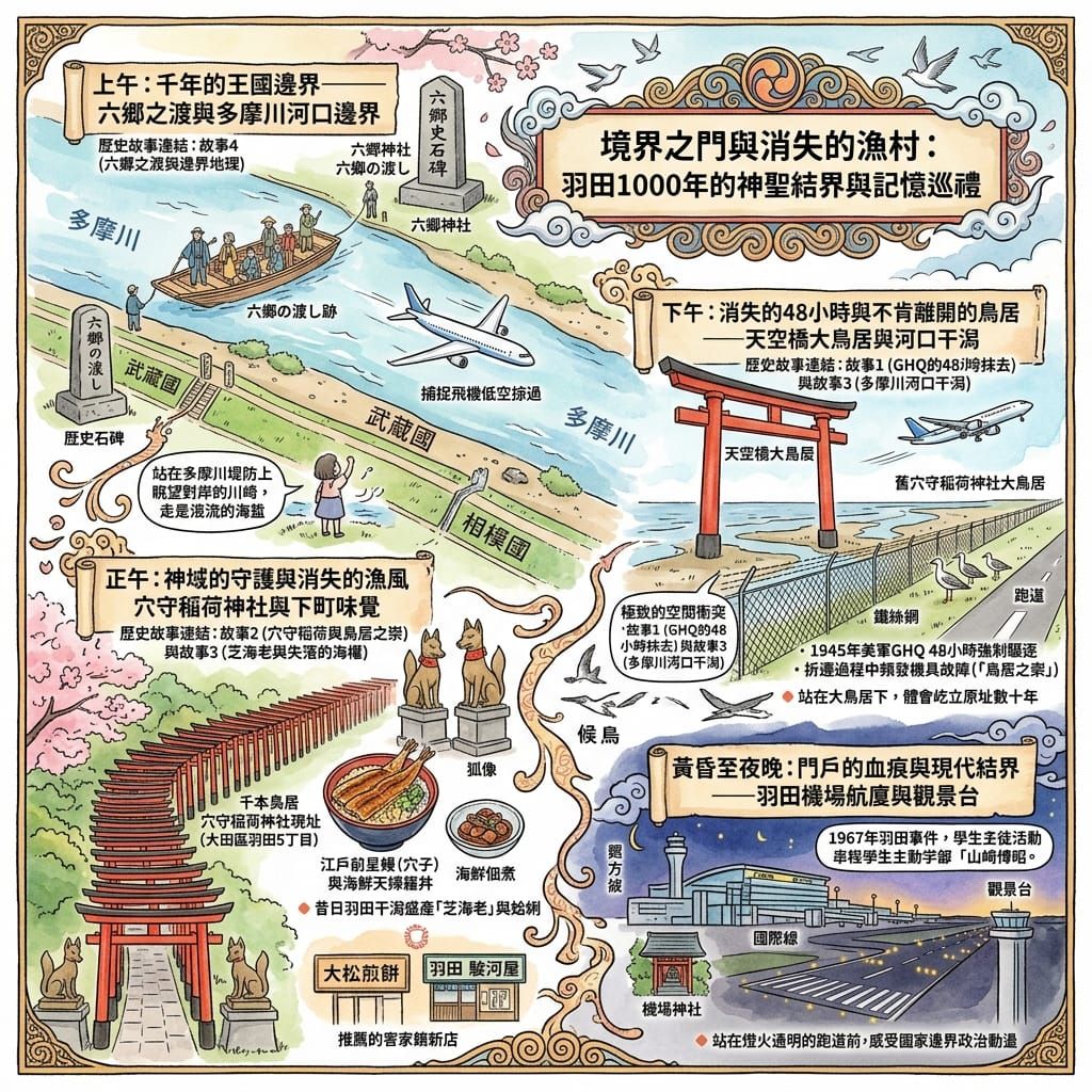 境界之門與消失的漁村：羽田 1000 年的神聖結界與記憶巡禮
