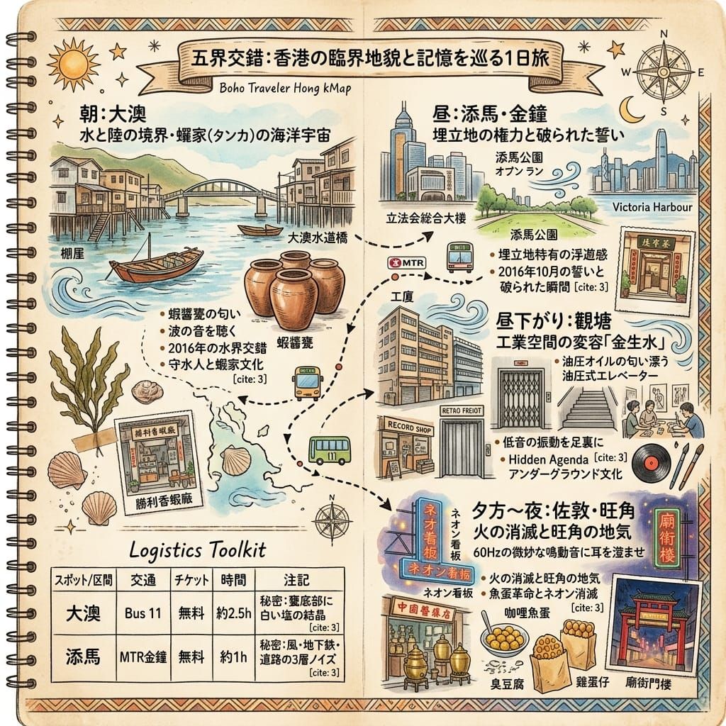 旅の名称：『五界交錯：香港の臨界地貌と記憶を巡る1日旅』
