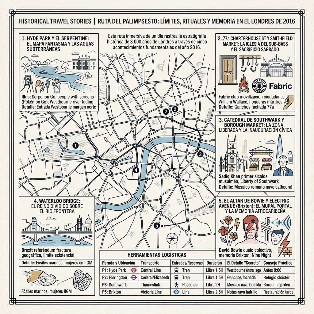 Ruta del Palimpsesto Limites, Rituales y Memoria en el Londres de 2016
