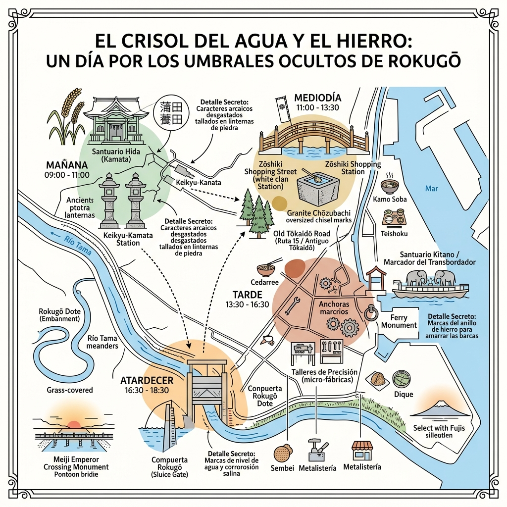 El Crisol del Agua y el Hierro_ Un Día por los Umbrales Ocultos de Rokugō