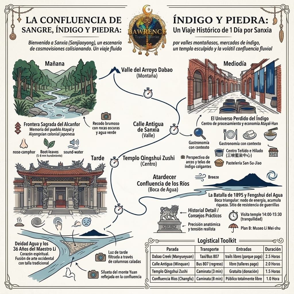 La Confluencia de Sangre, Índigo y Piedra_ Un Viaje Histórico de 1 Día por Sanxia