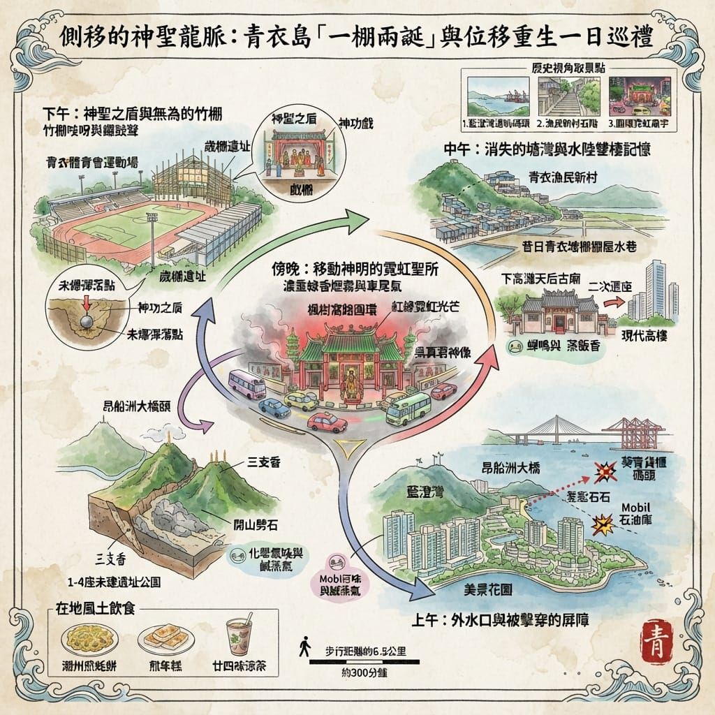 香港青衣島的靈性歷史旅行一日遊