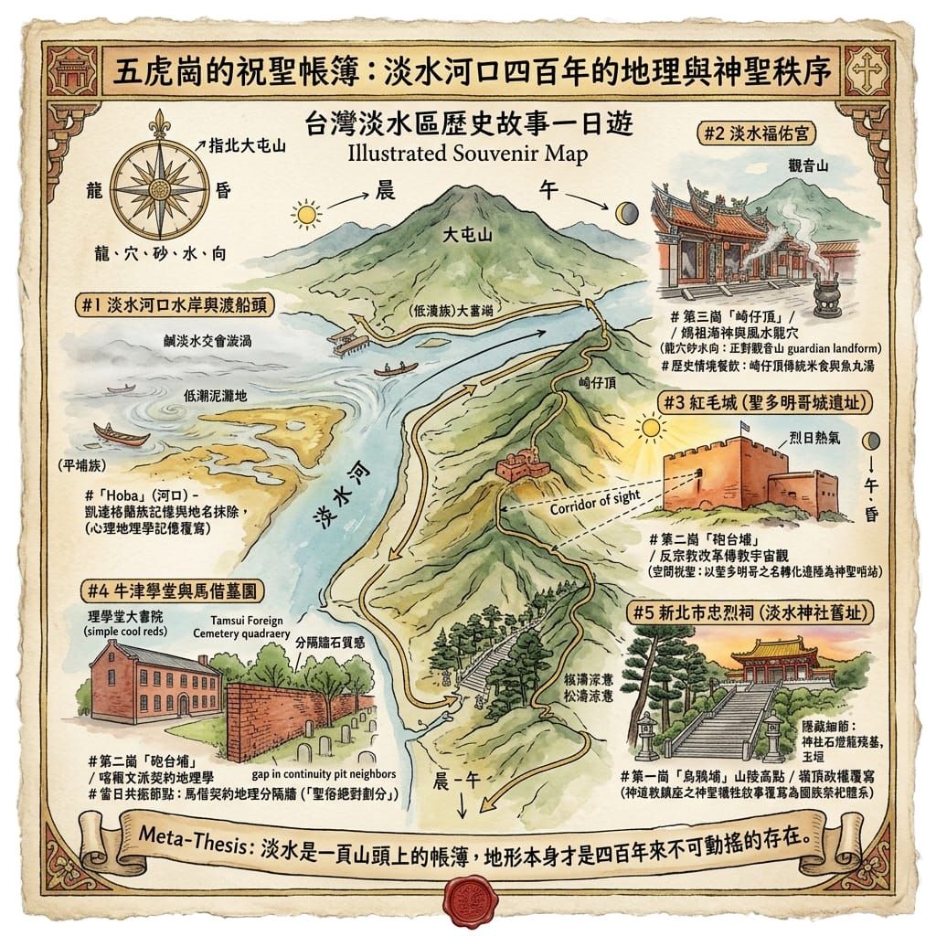 台灣淡水區的歷史故事一日遊