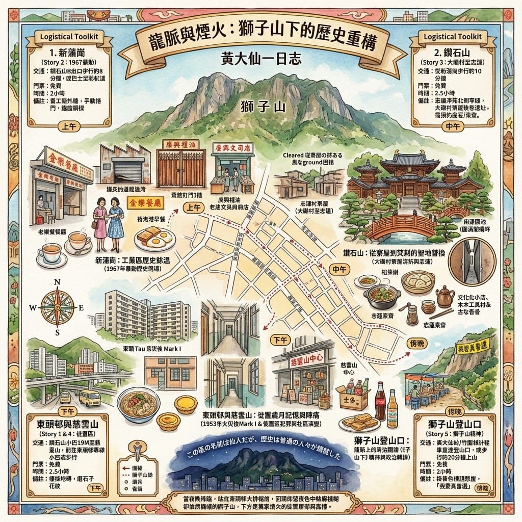 【龍脈與煙火：獅子山下的歷史重構】黃大仙一日志