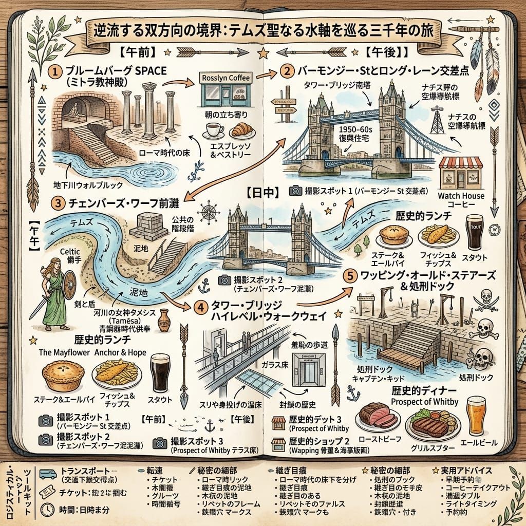逆流する双方向の境界：テムズ聖なる水軸を巡る三千年の旅