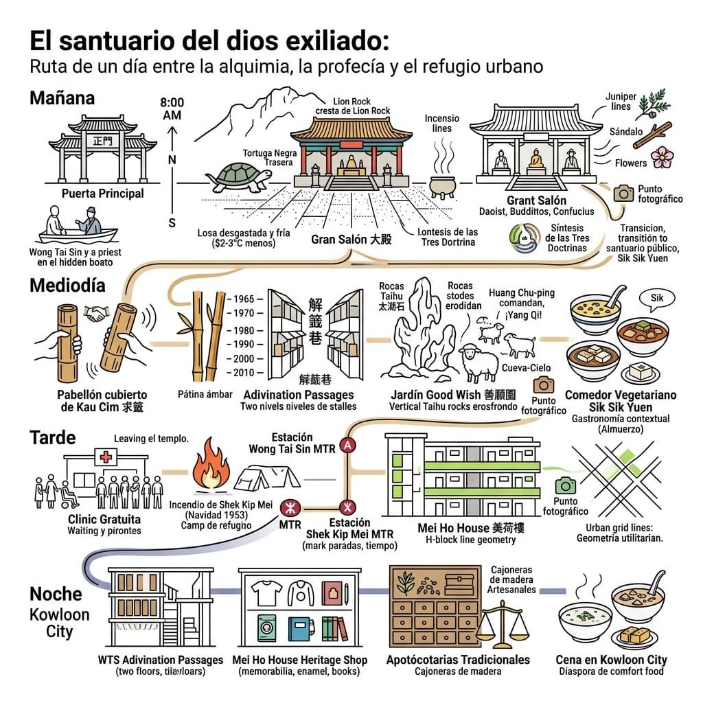 El Templo de Wong Tai Sin: Un Dios en el Exilio sobre el Meridiano del Dragón