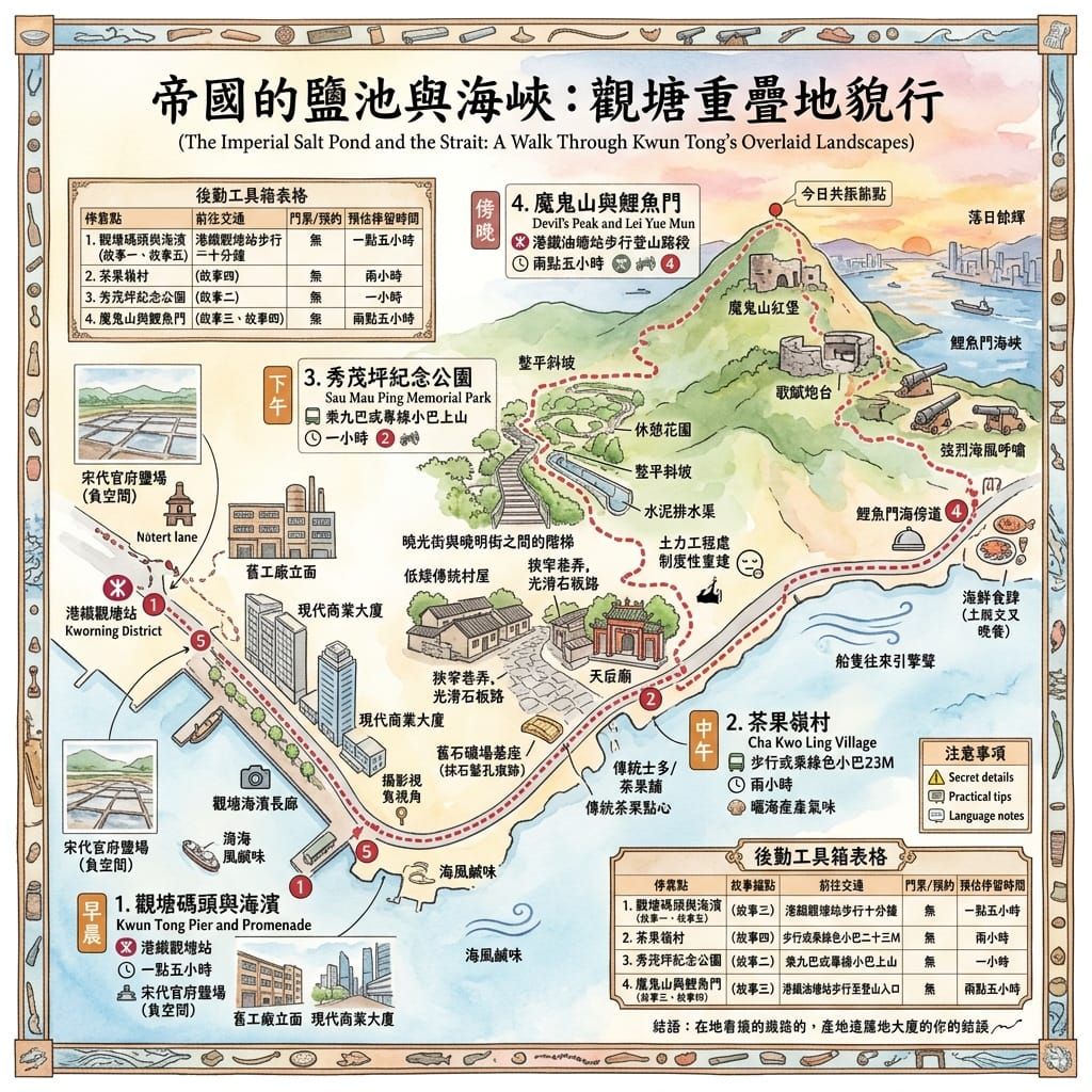 帝國的鹽池與海峽：觀塘重疊地貌行