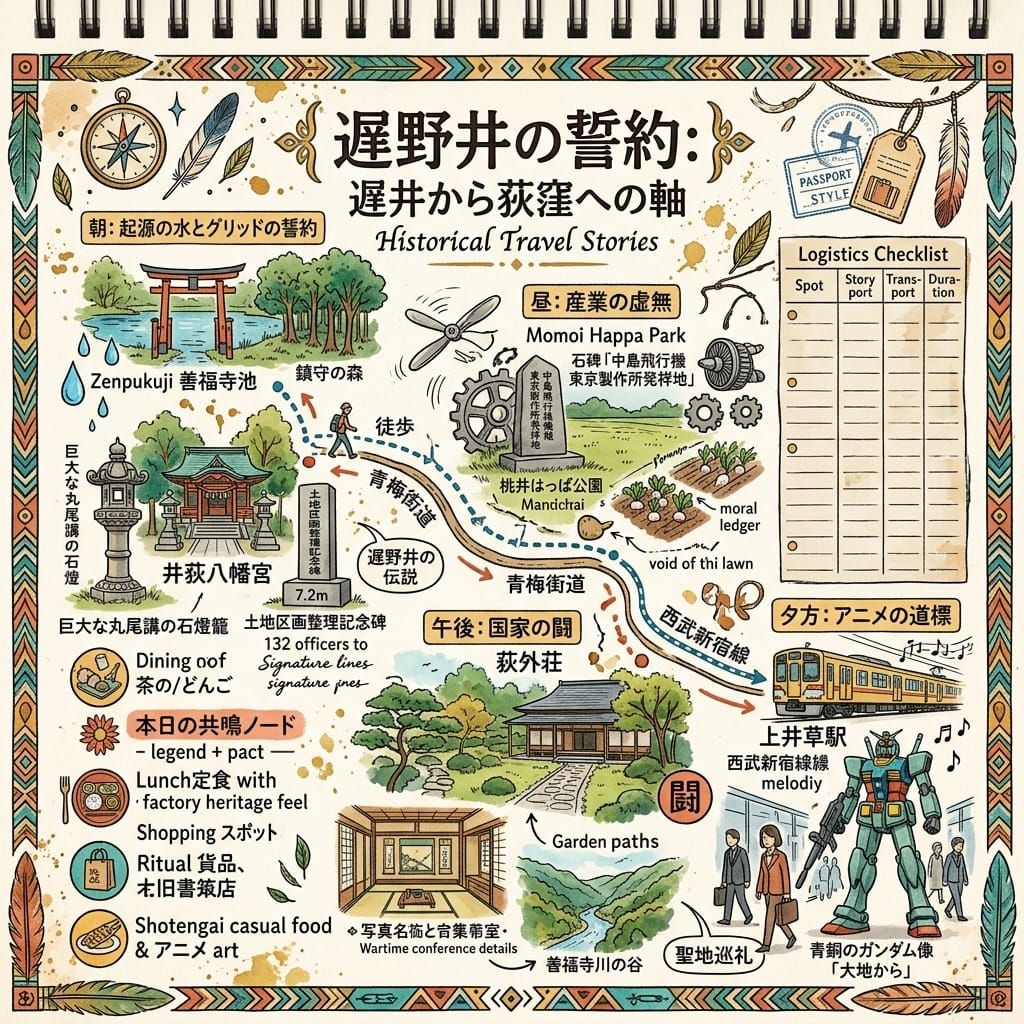 遅野井の誓約：遅井から荻窪への軸