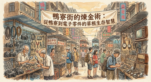 鴨寮街的煉金術：從鴨寮到電子零件的草根生存智慧