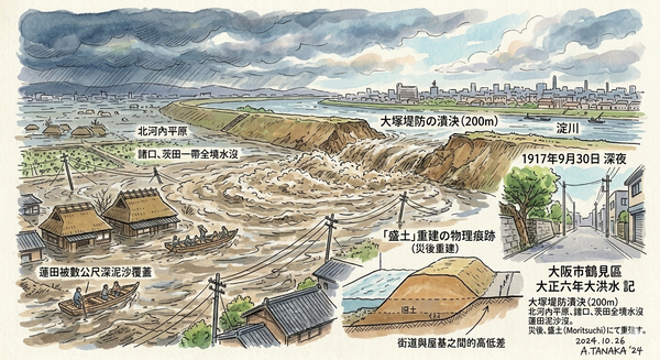 空間を書き換えた「大正大洪水」の爪痕