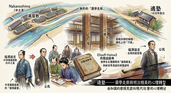 適塾——蘭學走廊與明治精英的心理轉型