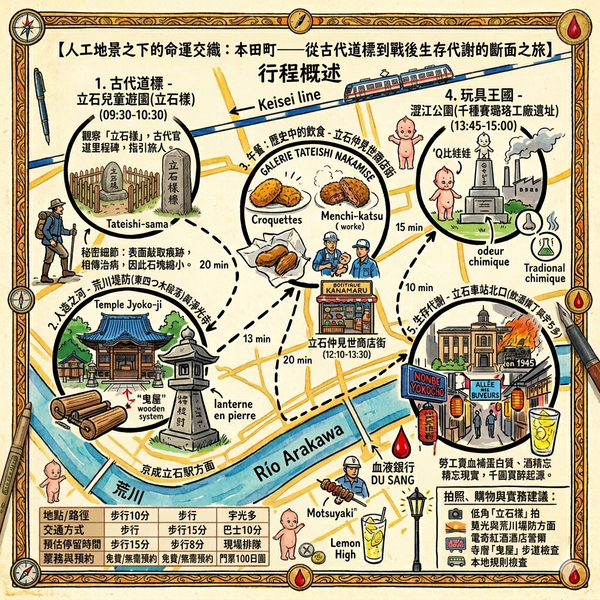 東京本田町一日遊行程