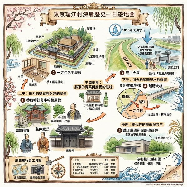 東京篠崎村一日遊行程