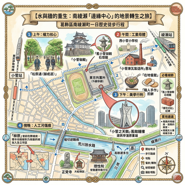 (CHI) 東京南綾瀨歷史散策：在消失的行政邊界，尋找被河流與鐵道重塑的平民記憶