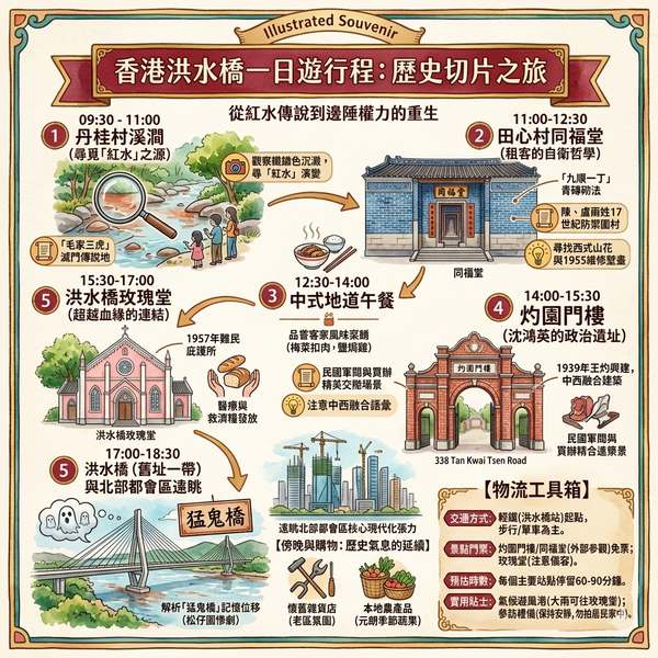 香港洪水橋一日遊行程