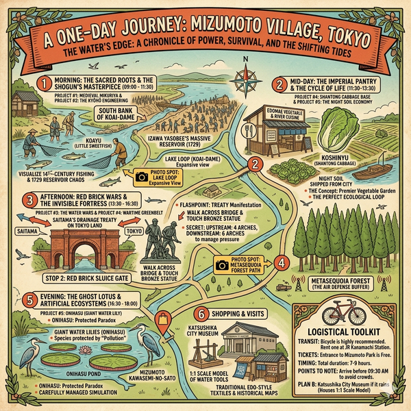 A one-day itinerary for Mizumoto Village, Tokyo