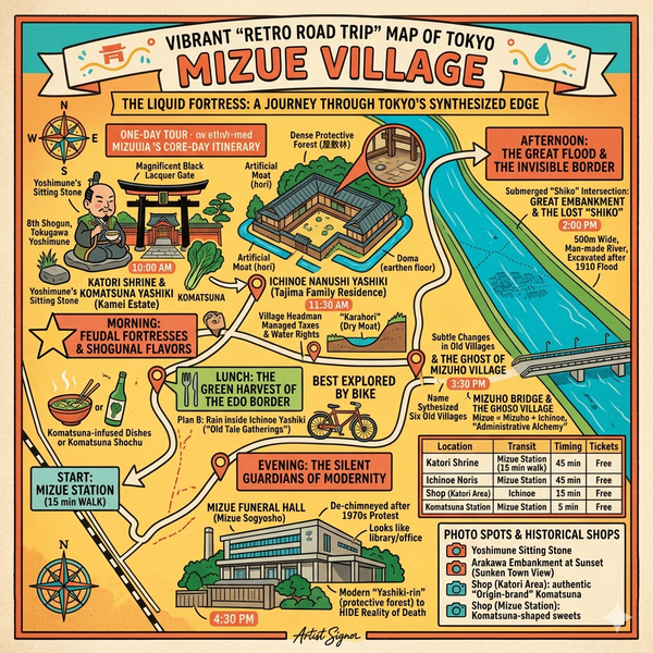 Tokyo Shinozaki village one day itinerary