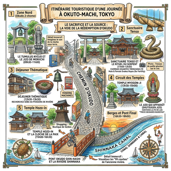 Itinéraire touristique d'une journée à Okuto-machi, Tokyo