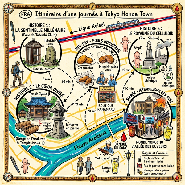 Itinéraire d'une journée à Tokyo Honda Town